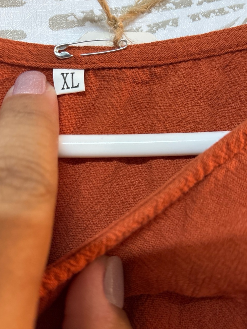 Orange Two-Piece Ruffle Hem Set - Picture 2 of 2